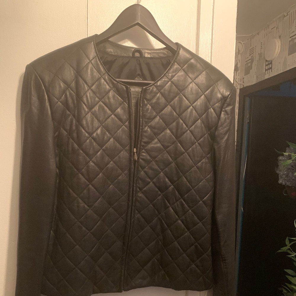 Women’s Black Leather Jacket